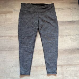 Athleta Altitude Tight Leggings 1X Charcoal Heather Polartec Hole